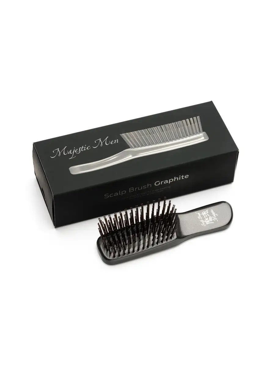 Массажная расческа Majestic черный - фото 16