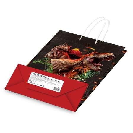 Пакет подарочный ND PLAY Jurassic Park 33*45*10cм 298520