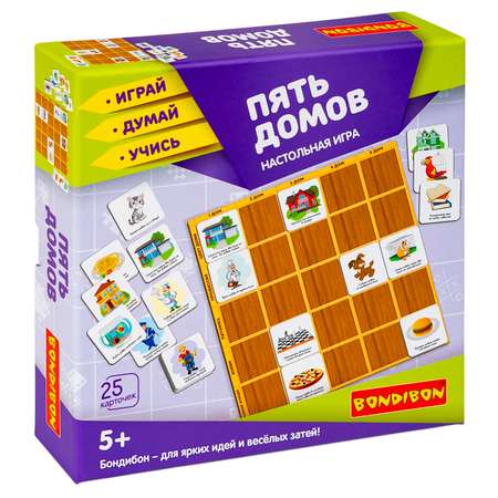 Настольная игра Bondibon головоломка Пять домов