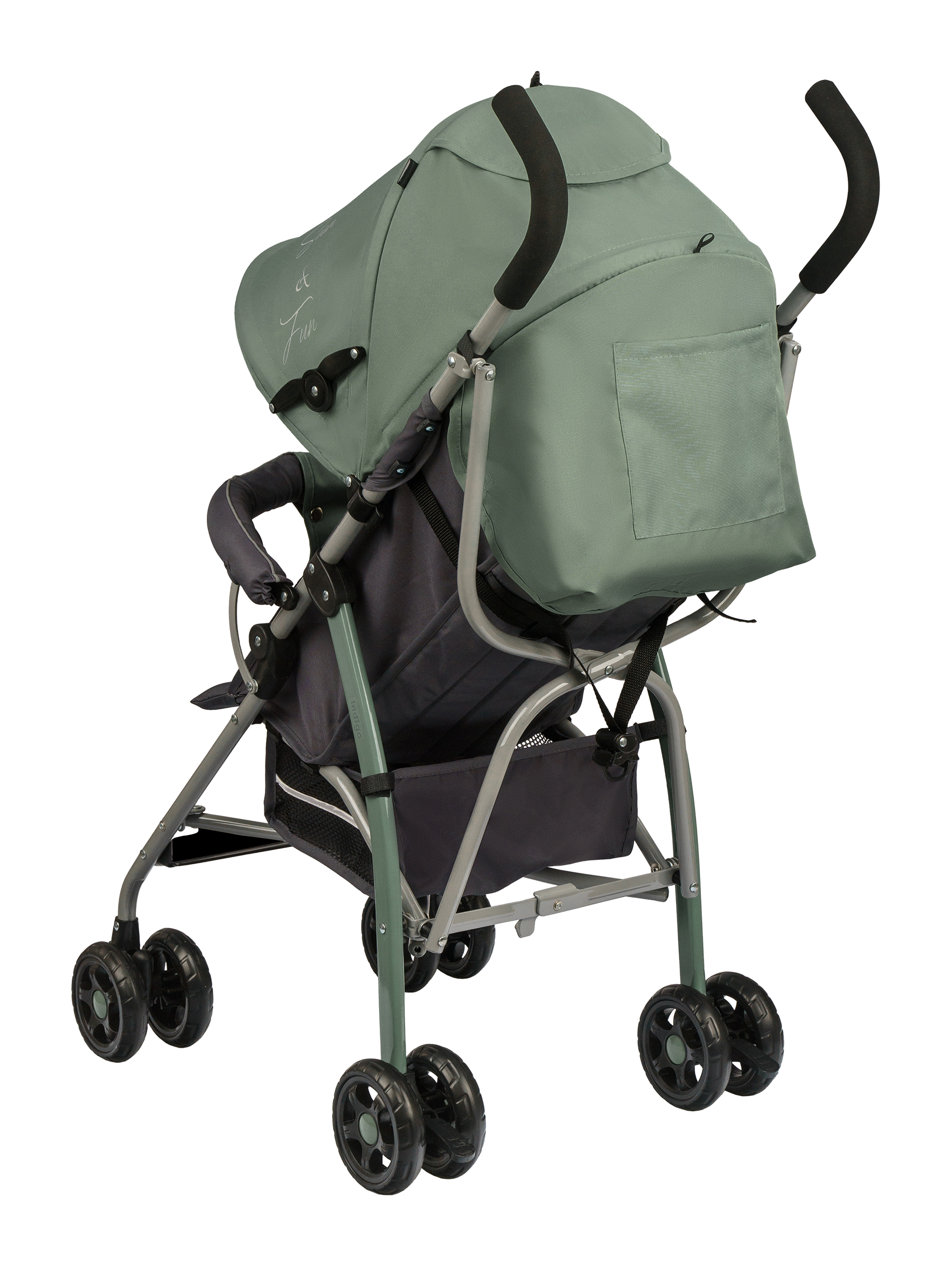 Коляска прогулочная Indigo Bono зеленый - фото 11