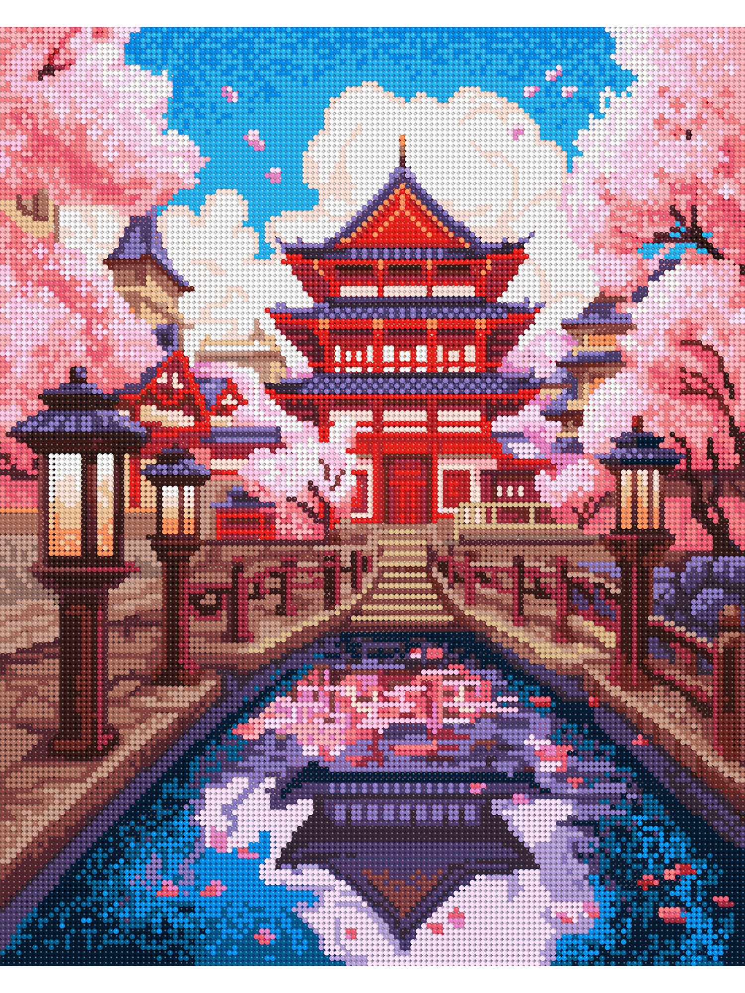 Алмазная мозаика Art on Canvas Японский храм в ассортименте - фото 2