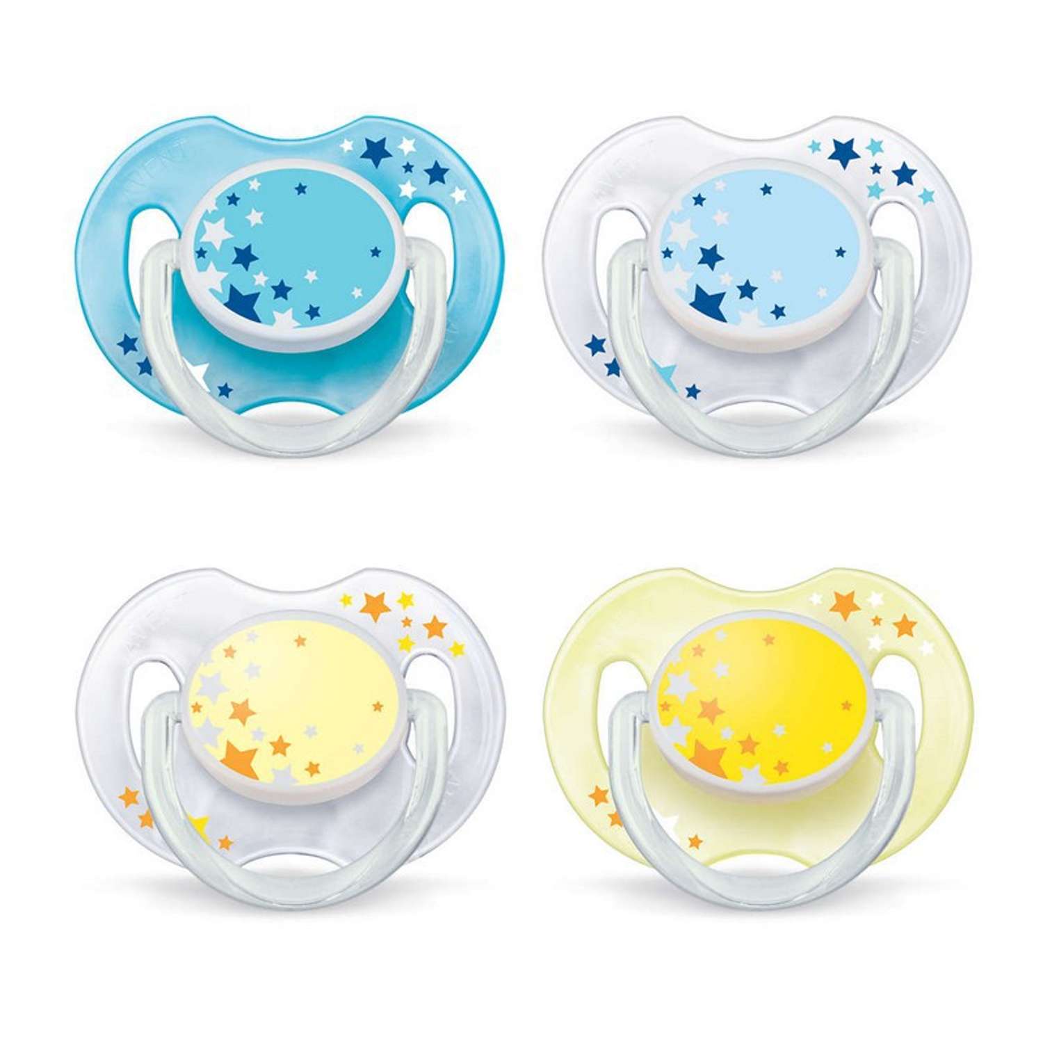 Пустышка Philips Avent Classic ночная 0-6 мес 2 шт в ассортименте SCF176/18 - фото 1