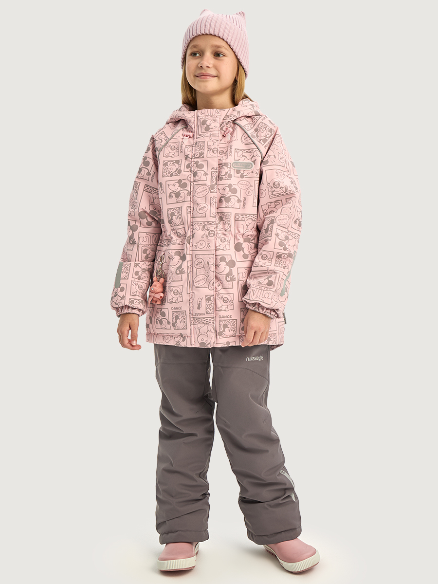 Костюм NIKASTYLE 7м2026 пудра/кофе - фото 3