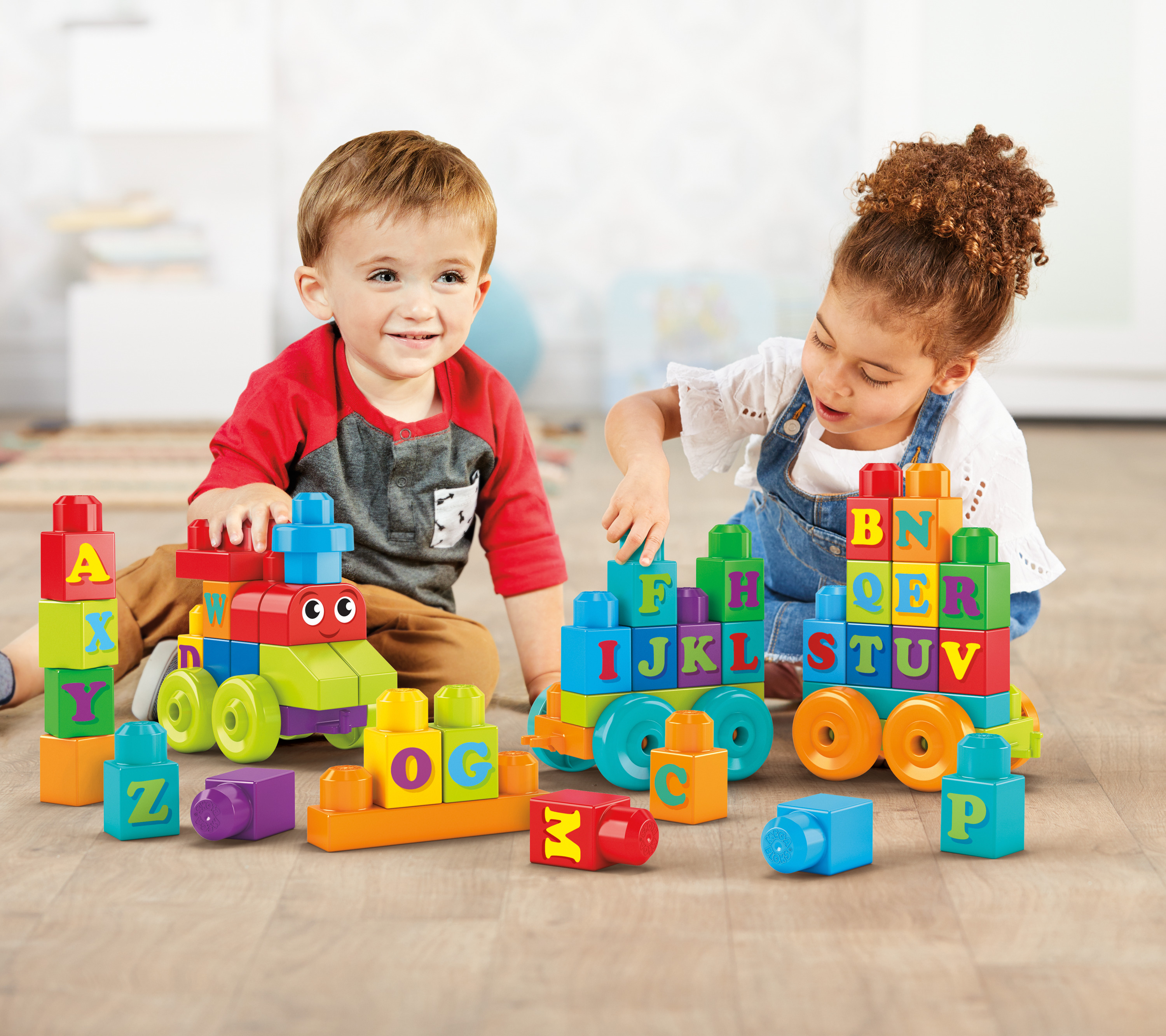 Конструктор Mega Bloks ABC Learning Train 60 дет. - фото 7