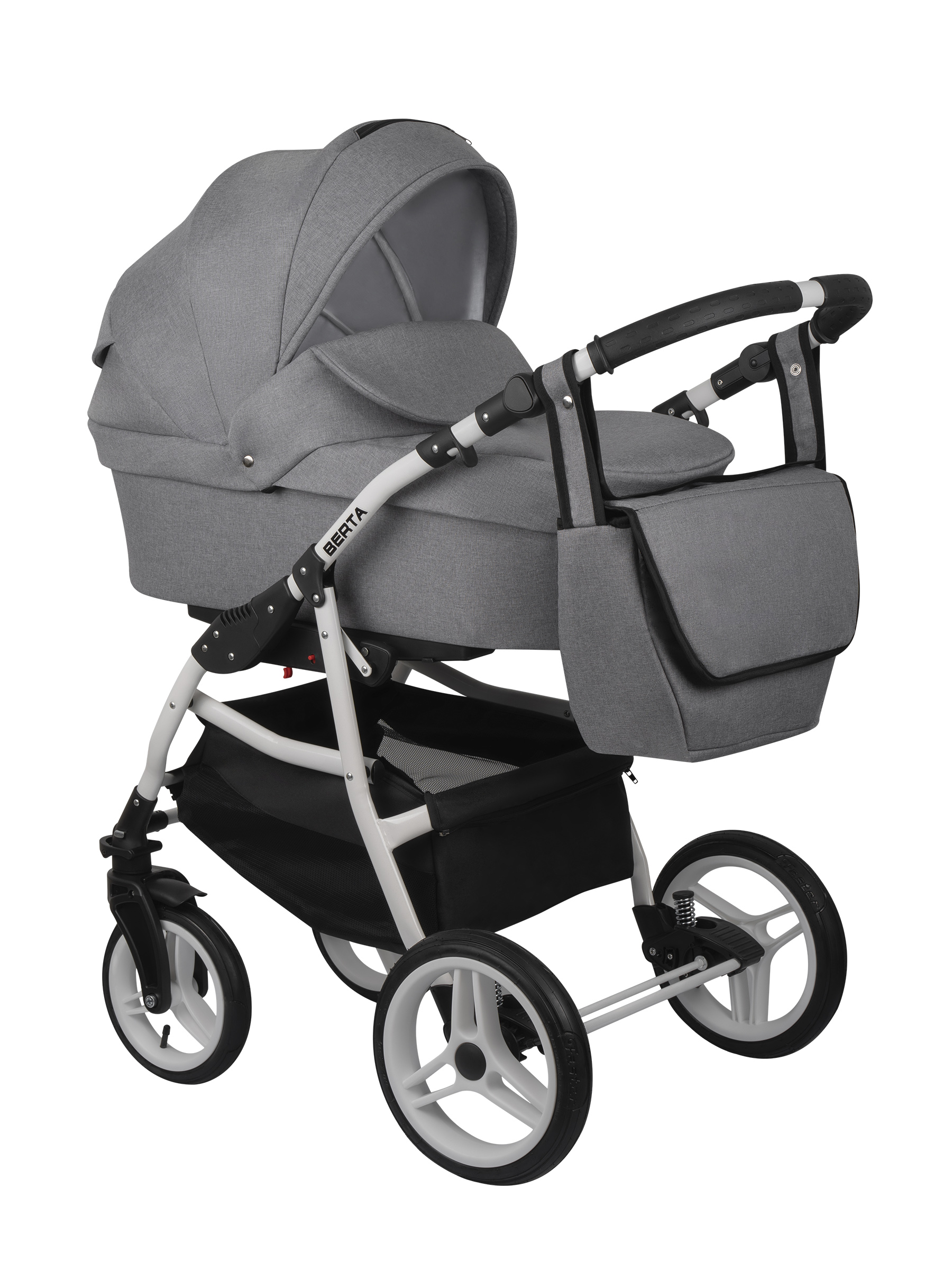 Коляска 2в1 alis BERTA 05 серый - фото 1