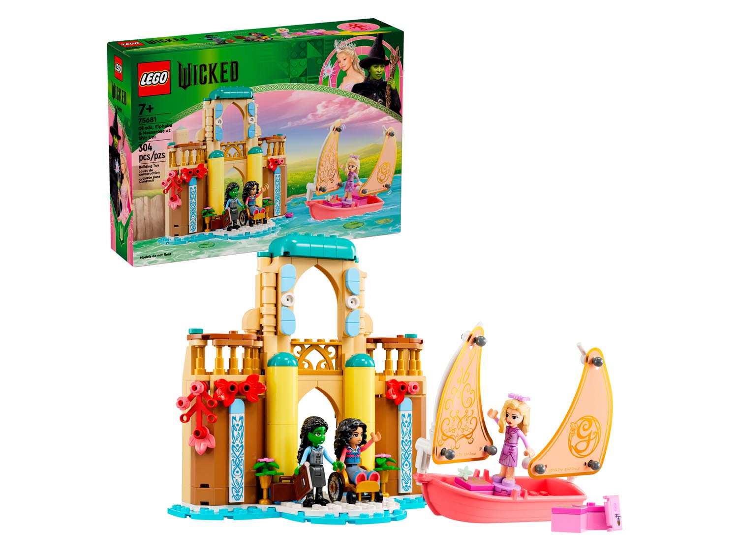 Конструктор LEGO Disney Princess Глинда Эльфаба и Несса Роуз блочный - фото 1