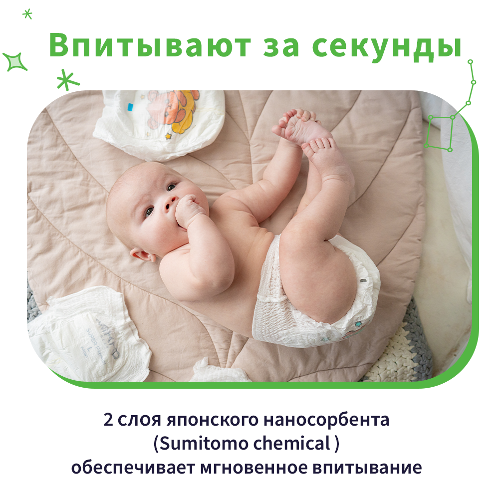 Подгузники Mikko Bear Premium XXL (15-25 кг) 44 шт. - фото 7