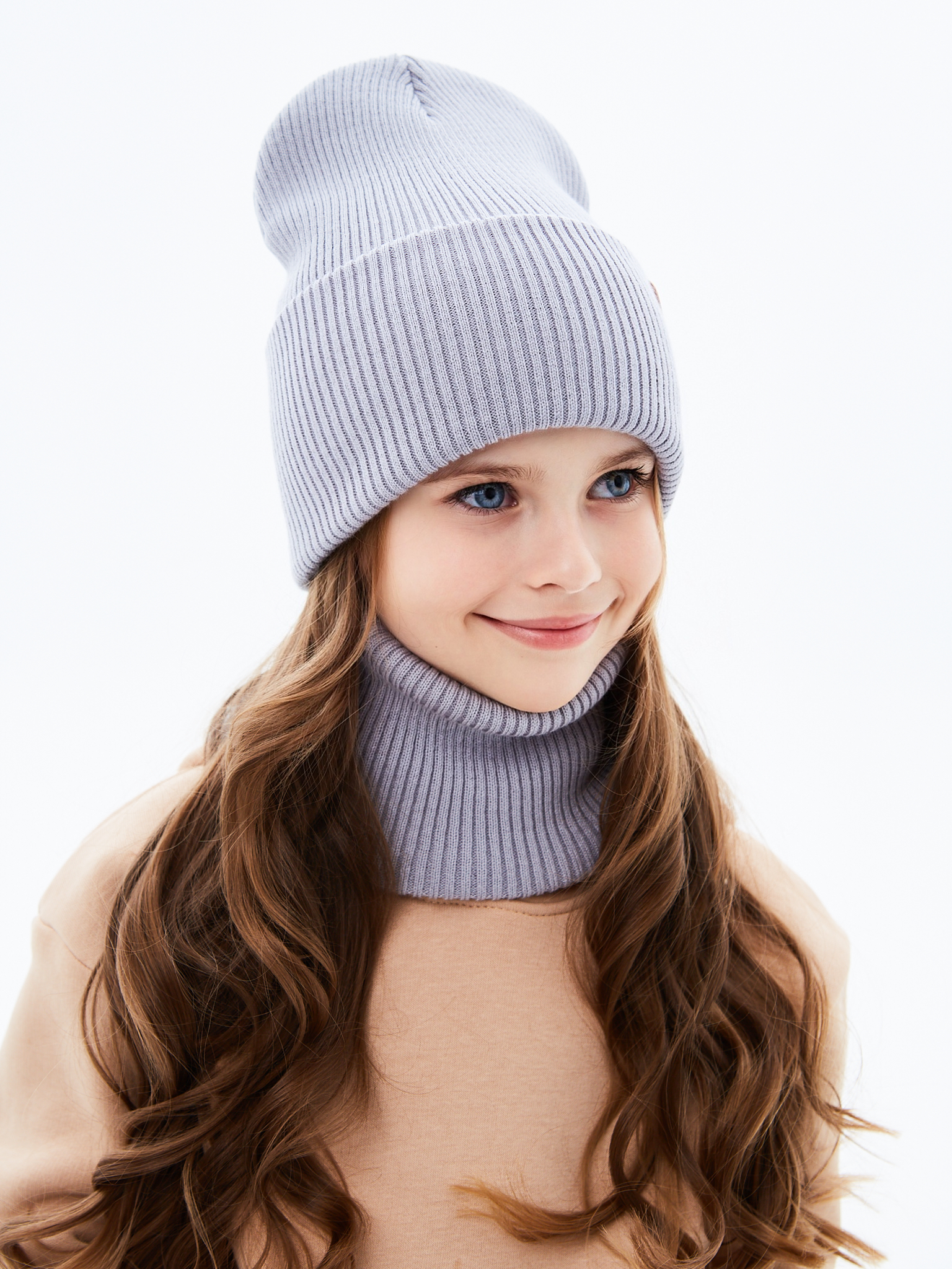 Шапка и снуд KUBRIO KU-H-52-lopata-LgreyG - фото 7