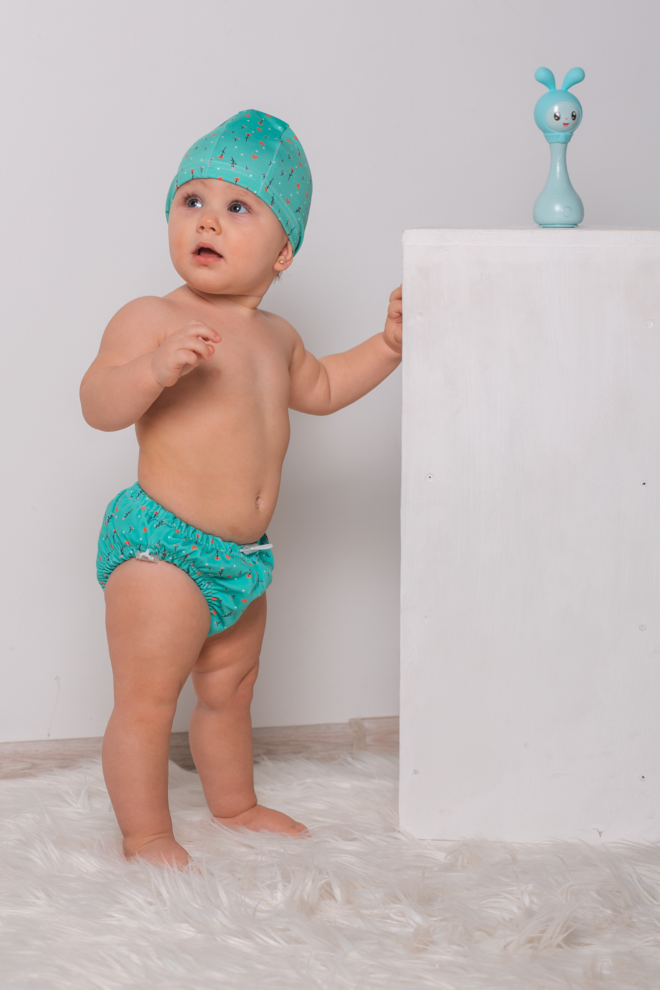 Шапочка для плавания Мамин Я Первая любовь размер 0-3 года - фото 9