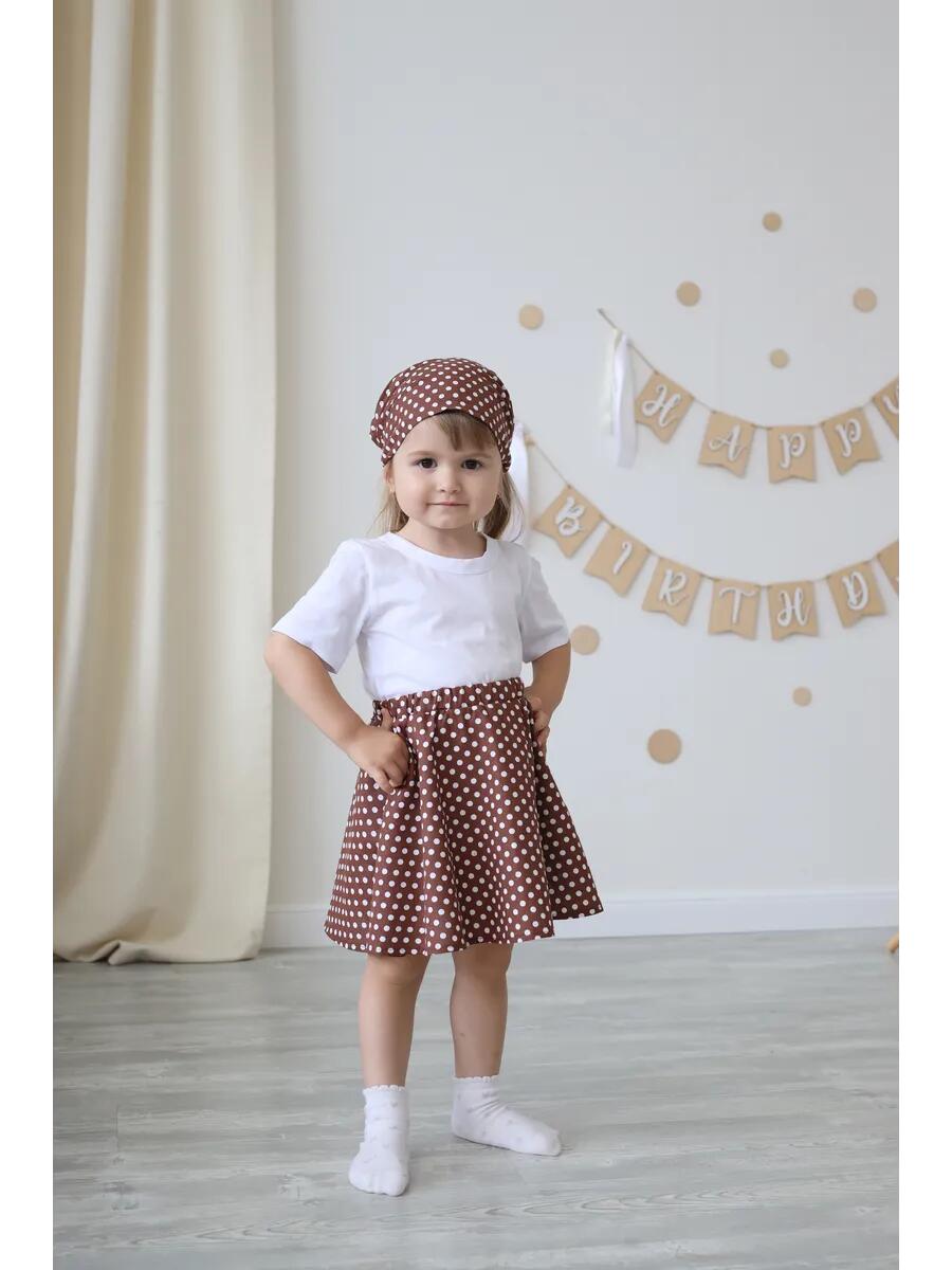 Юбка Рекантино 396-04 Коричневый - фото 1