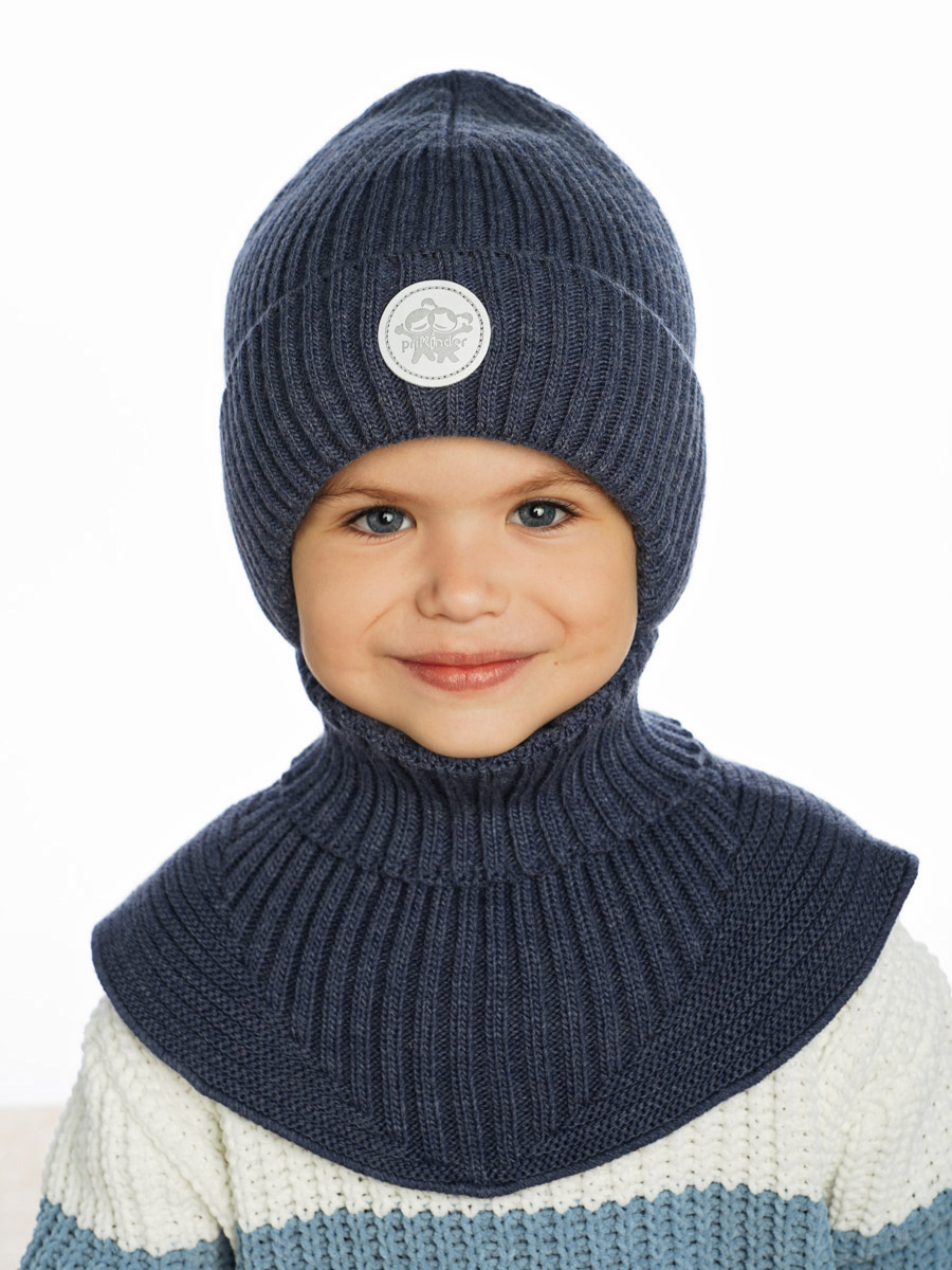 Шапка и снуд ПриКиндер U-W_231241 Цвет: Джинс - фото 1