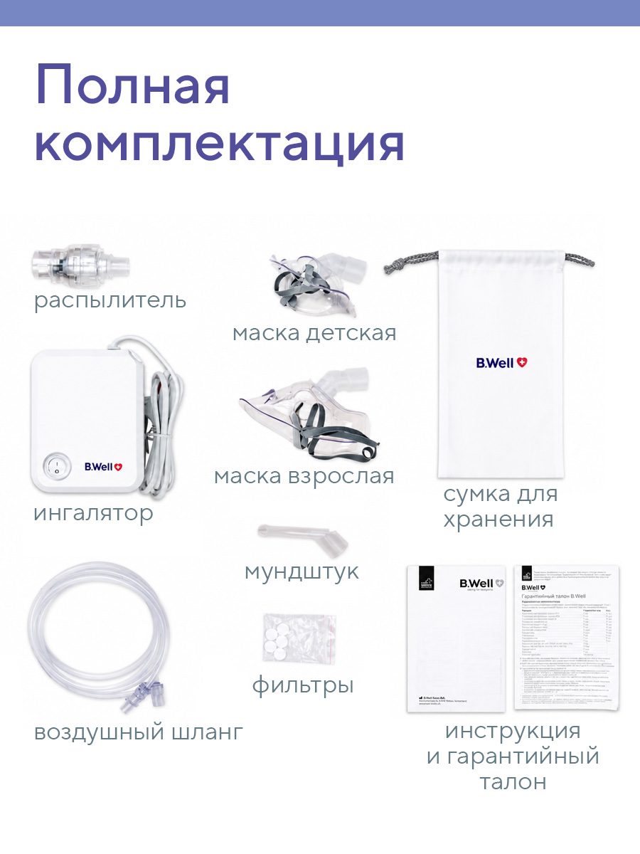 Ингалятор B.Well PRO-100 - фото 7
