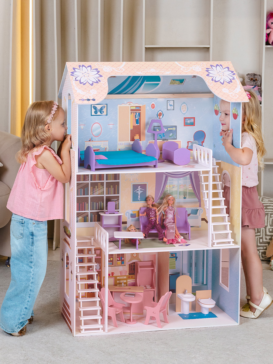 Домик для кукол PAREMO 120 см с мебелью PD315-02 - фото 3