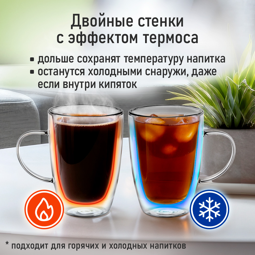 Прозрачные кружки MARTA MT-GD3780C - фото 6