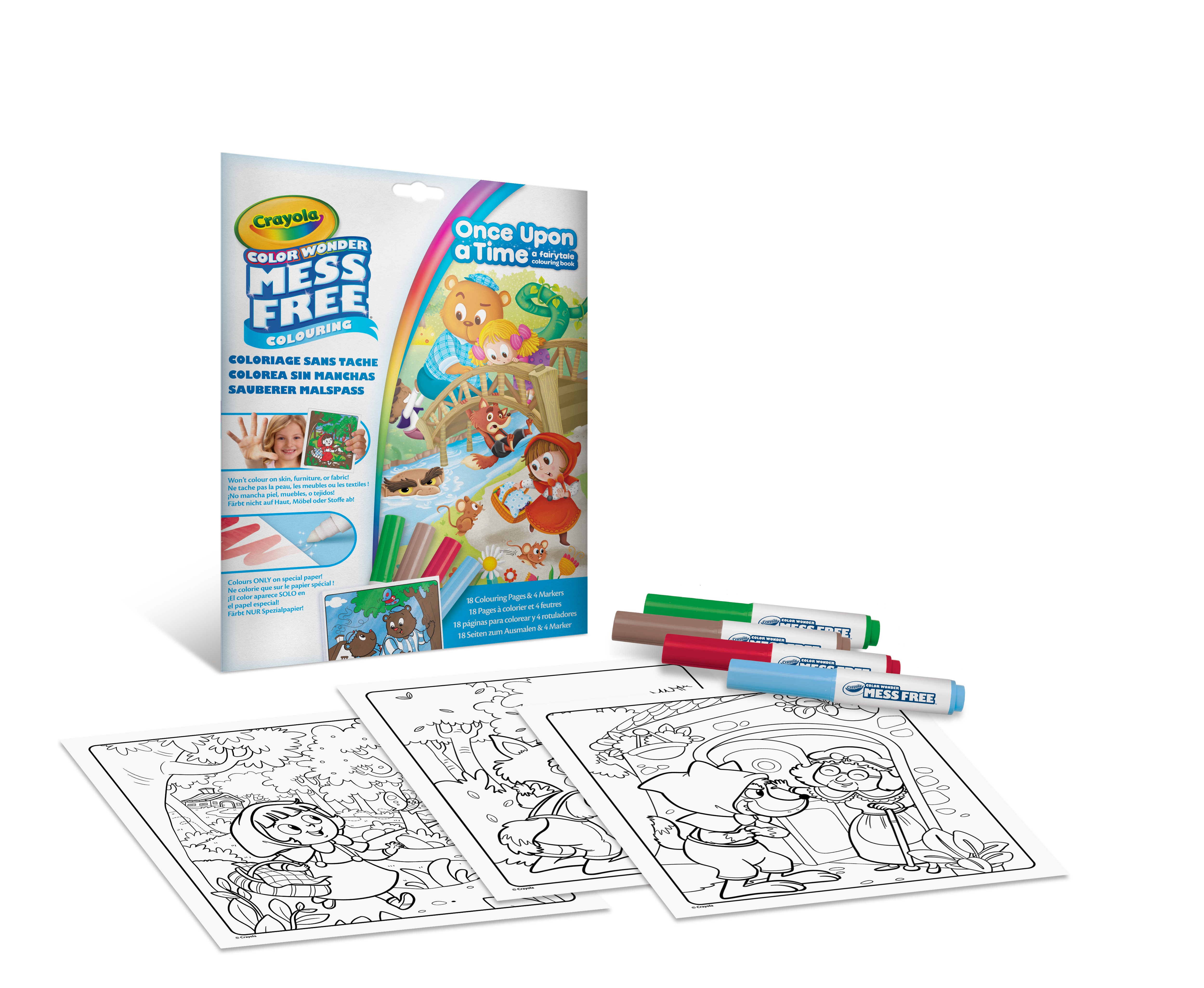 Раскраска с фломастерами Crayola Color Wonder Сказки 4цв - фото 4