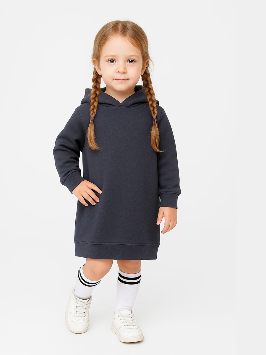 Худи-платье Эскимо у-12-2003антрацит - фото 2