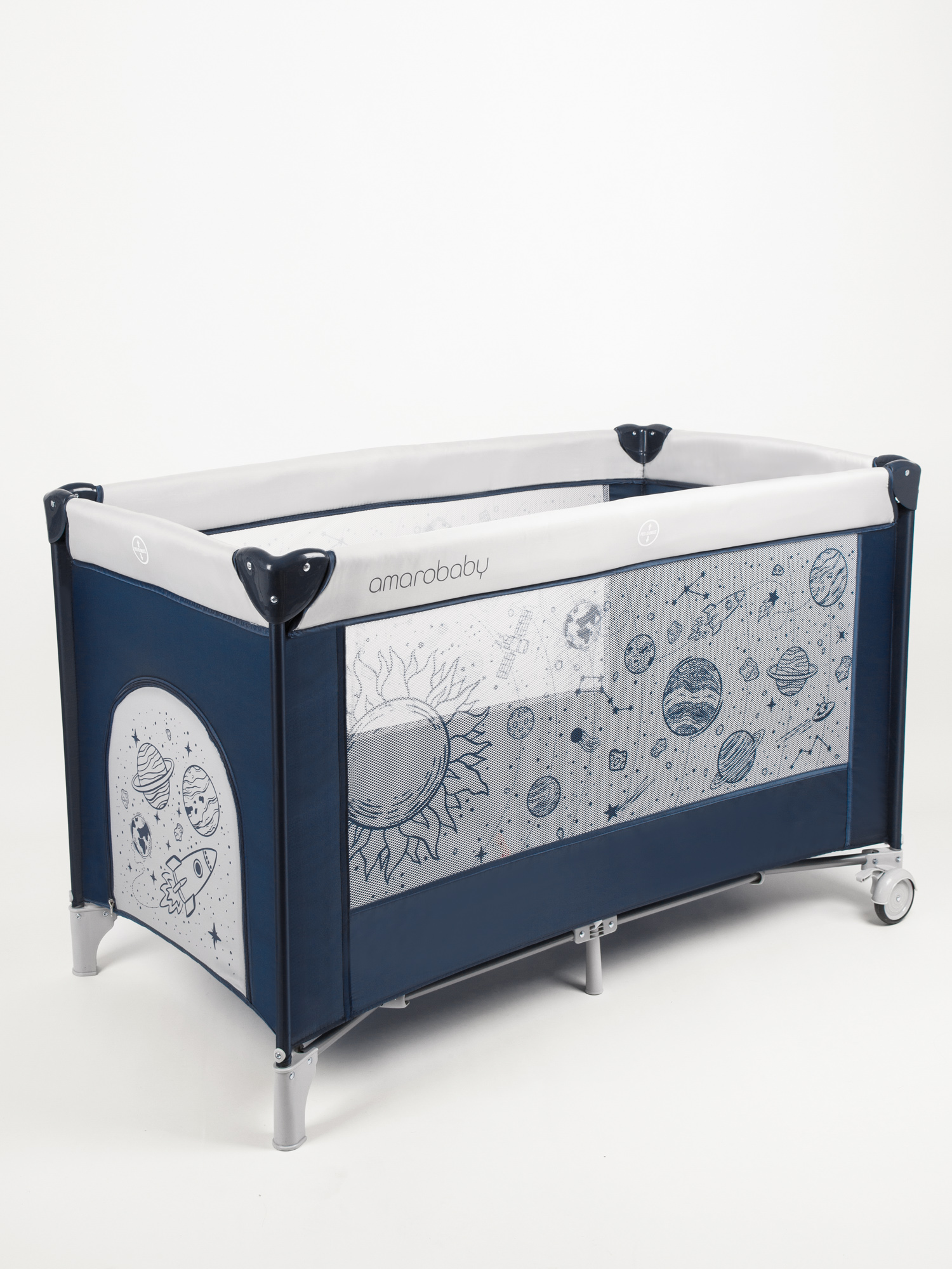 Манеж кровать Amarobaby Multiform Space AMARO-26MSP-Si - фото 22