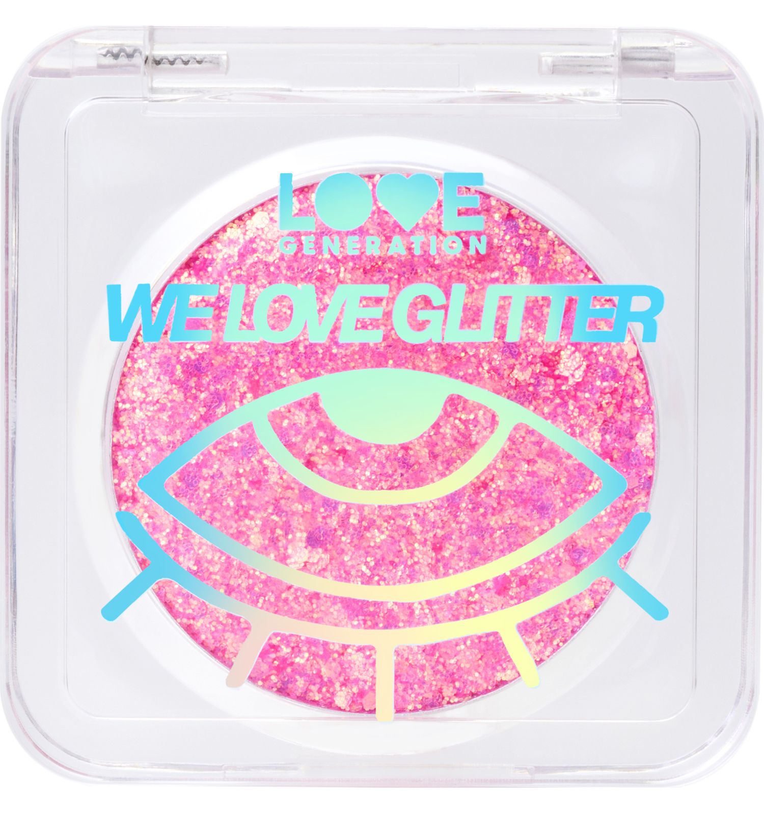 Глиттер для лица Love Generation We love glitter кремовая основа яркое сияние тон 02 розовый 1.8г - фото 1