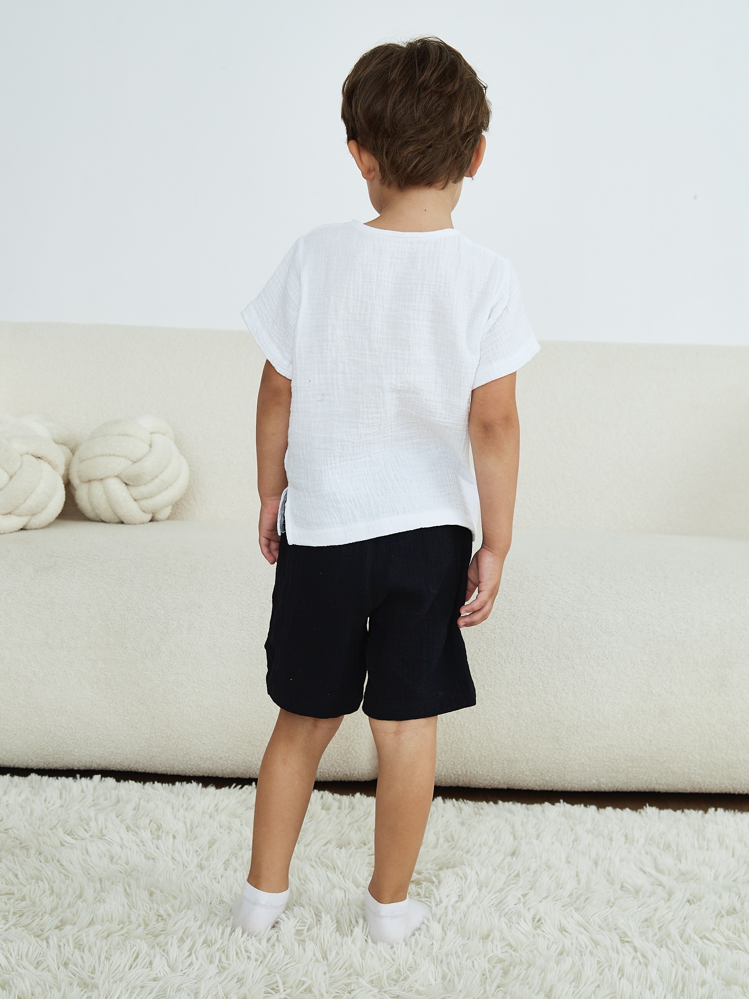 Шорты MOUN Шорты_муслин_черный - фото 4