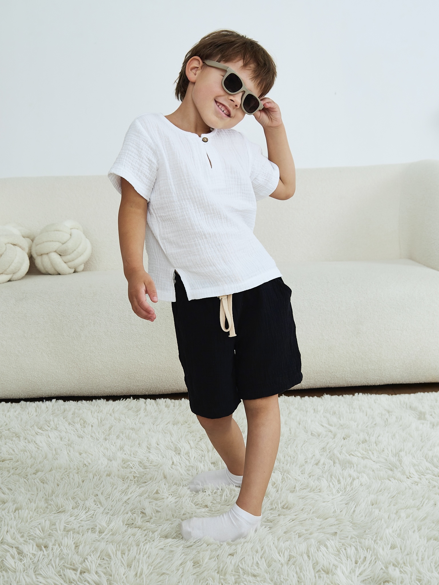 Шорты MOUN Шорты_муслин_черный - фото 17