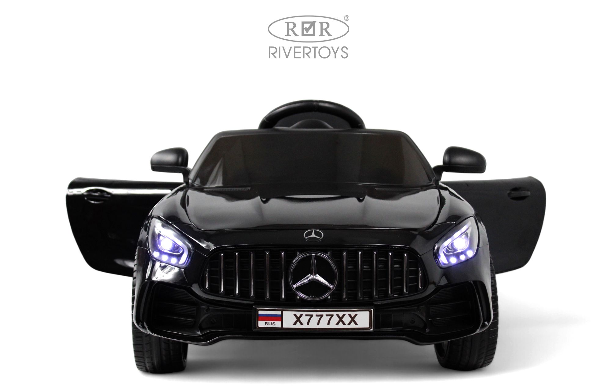 Электромобиль RIVERTOYS Mercedes X777XX-AMG-BLACK-GLANEC С пультом ДУ - фото 19