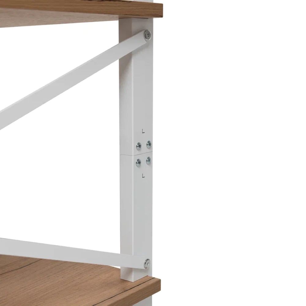 Стеллаж Leset Стилвуд 134 Белый/Дуб крафт золотой - фото 8