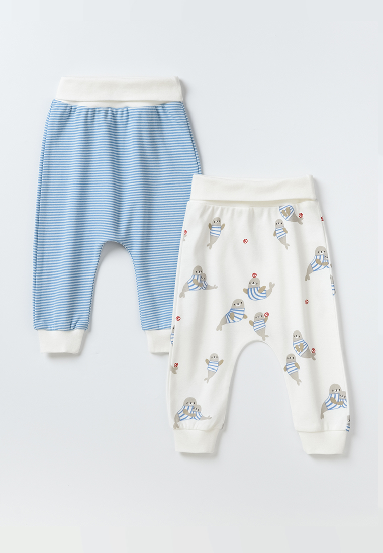 Штанишки 2 шт artie S25B19BR2-1486M/Белый-синий - фото 1