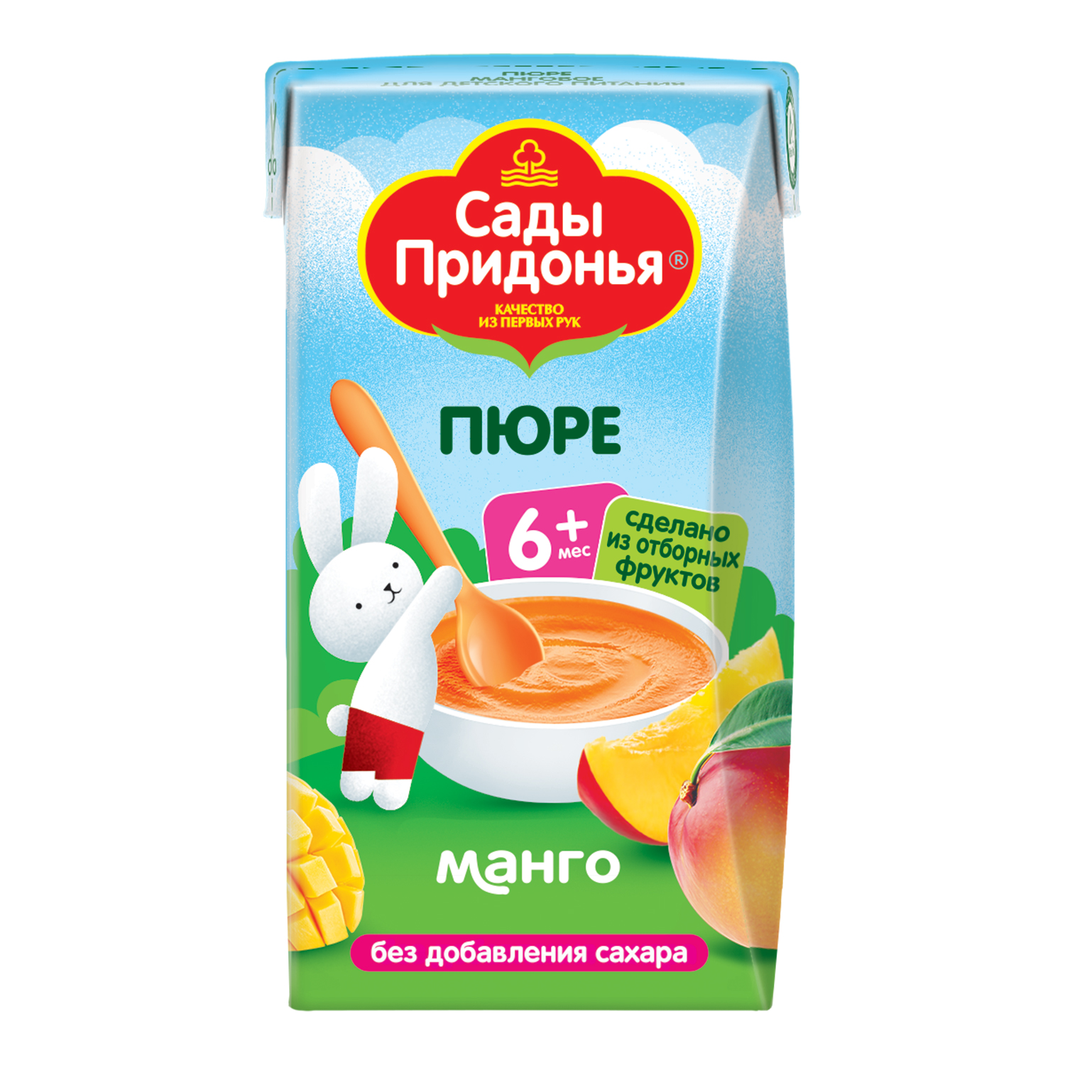 Пюре Сады Придонья Манго с 6 мес 125 г - фото 1