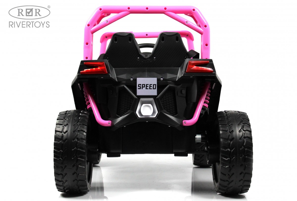 Электромобиль RIVERTOYS F888FF-A-PINK С пультом ДУ - фото 12