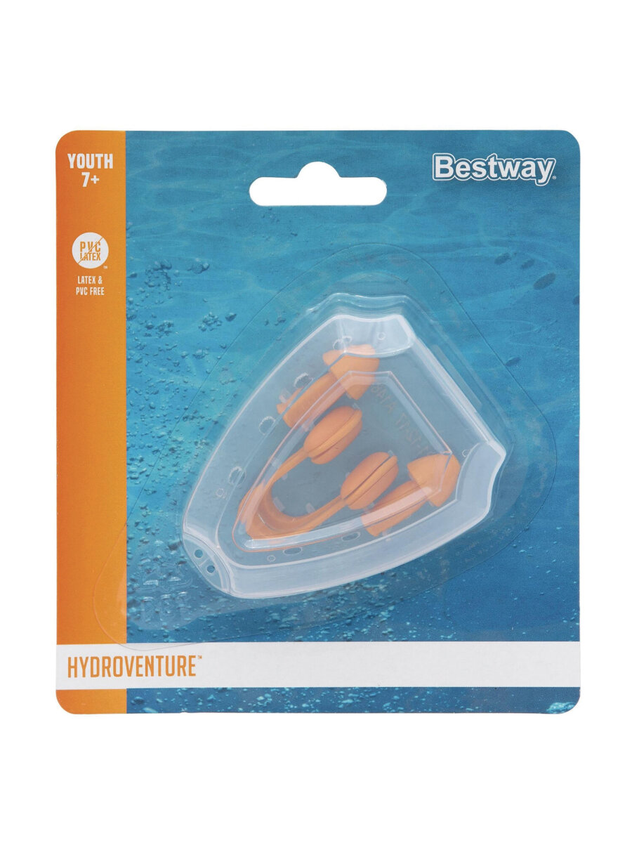 Набор для плавания Bestway беруши и зажим для носа силиконовые многоразовые - фото 4