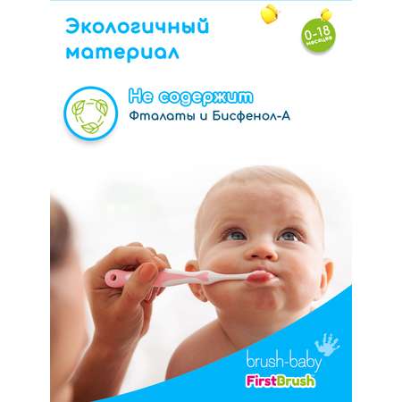 Зубная щетка классическая Brush-Baby от 0 лет 2 шт.