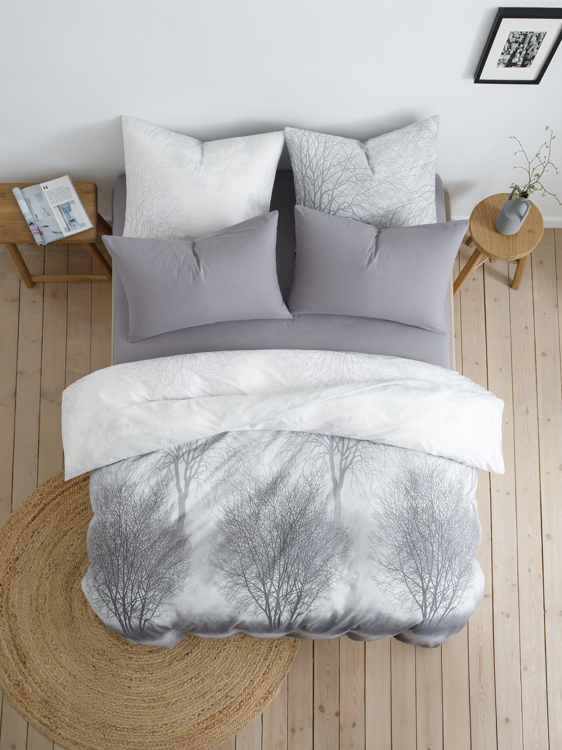 Комплект постельного белья Ночь Нежна Лес полутораспальный 4 предм. - фото 5