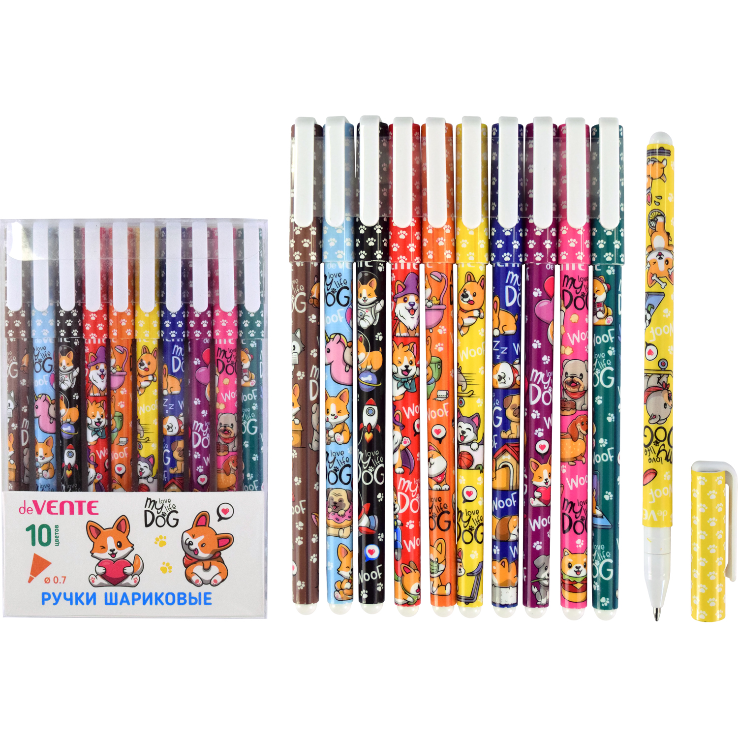 Ручка шариковая deVENTE 10 шт. - фото 2