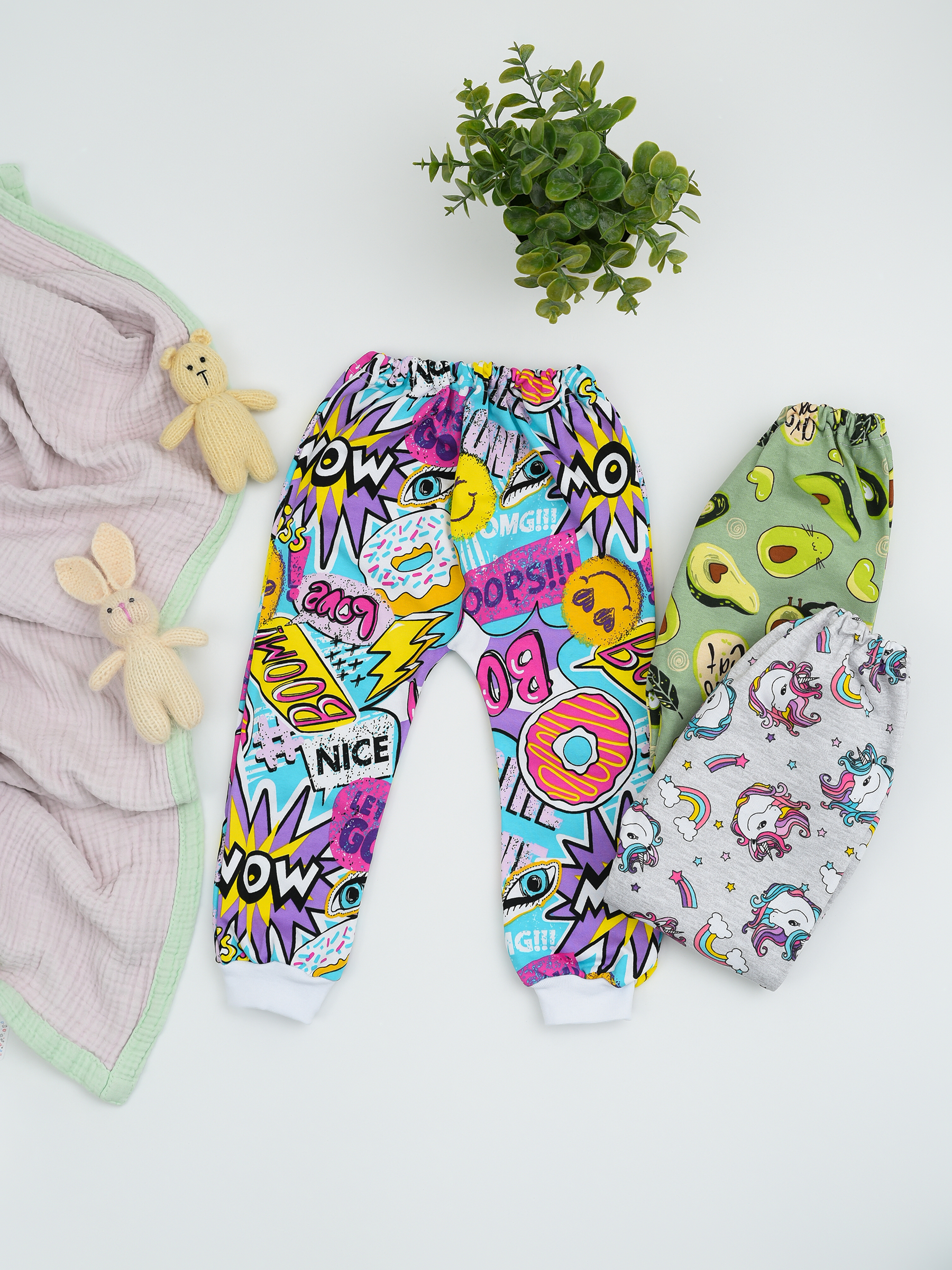 Штанишки 3шт IVANOVO KIDS ПМ-007-1девочка - фото 5