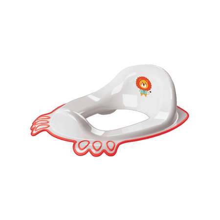 Накладка на унитаз Kidfinity Детская с декором, белая, красная