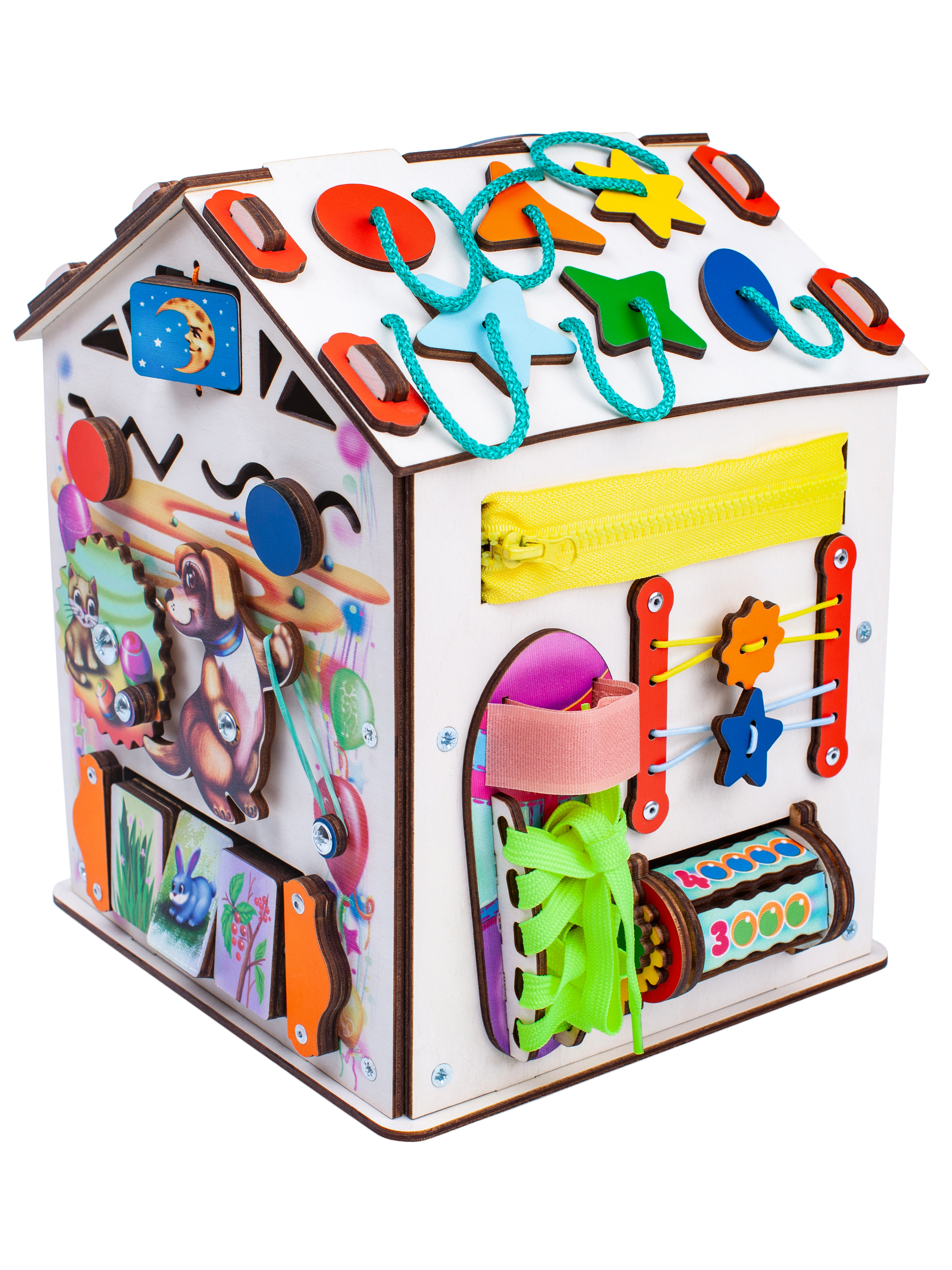 Игрушка Jolly Kids бизиборд Зверята - фото 5