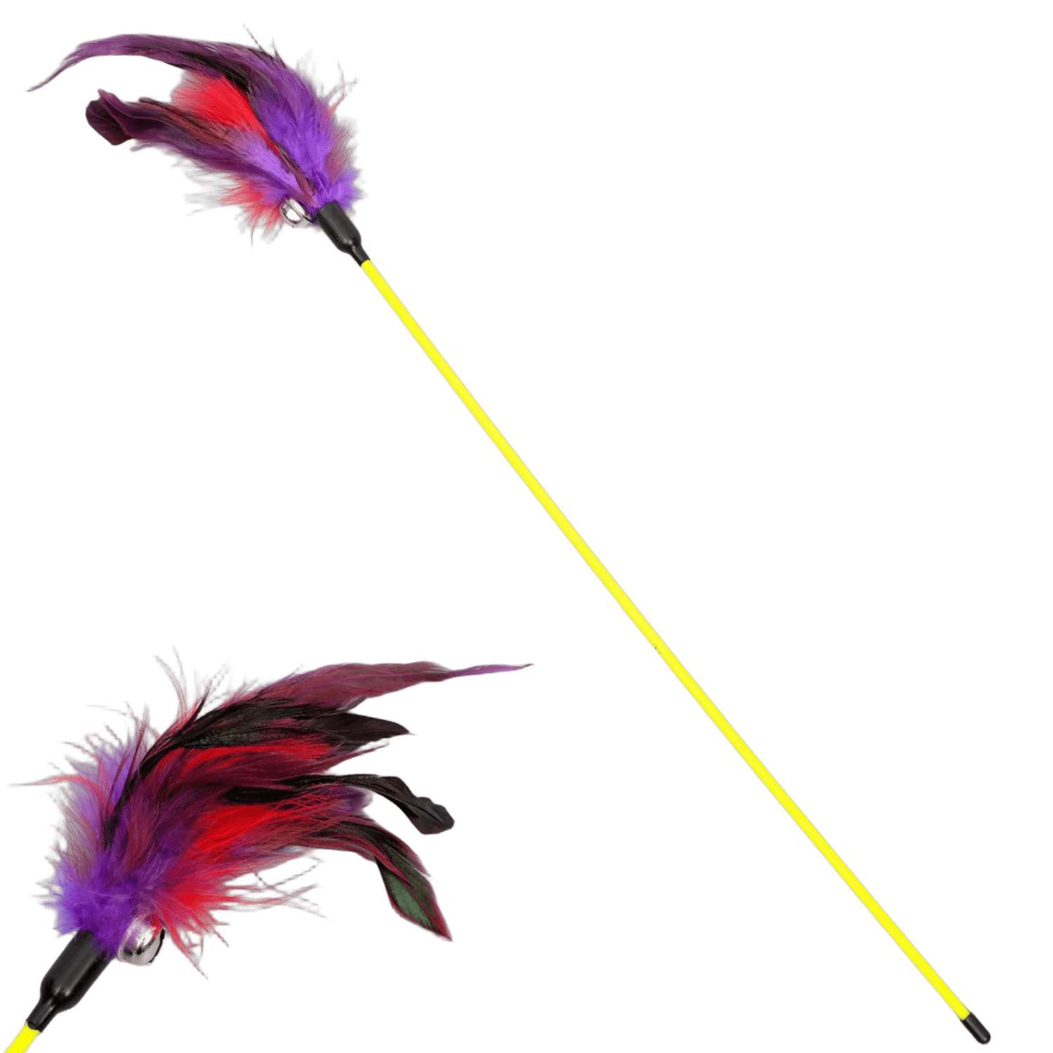 Дразнилка Пижон из перьев с колокольчиком в ассортименте - фото 5