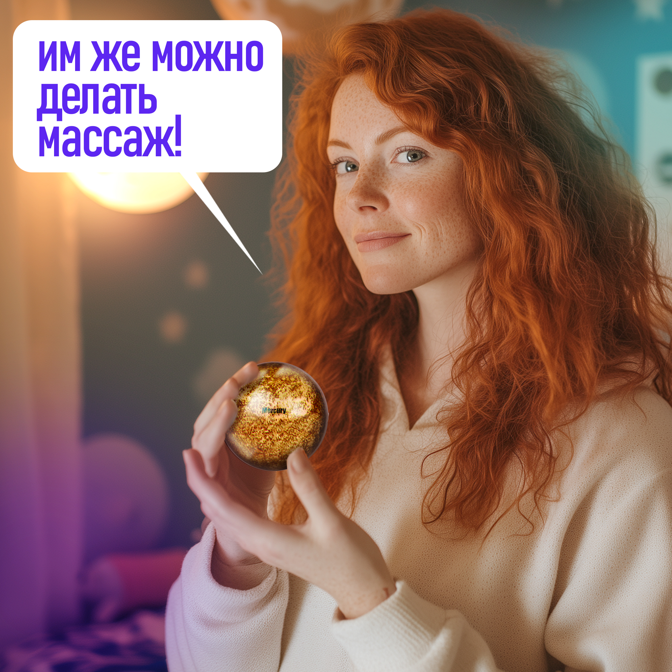 Мяч детский moon ball Крутой Замес 1TOY Меркурий попрыгунчик лунный галактический мон бол - фото 6