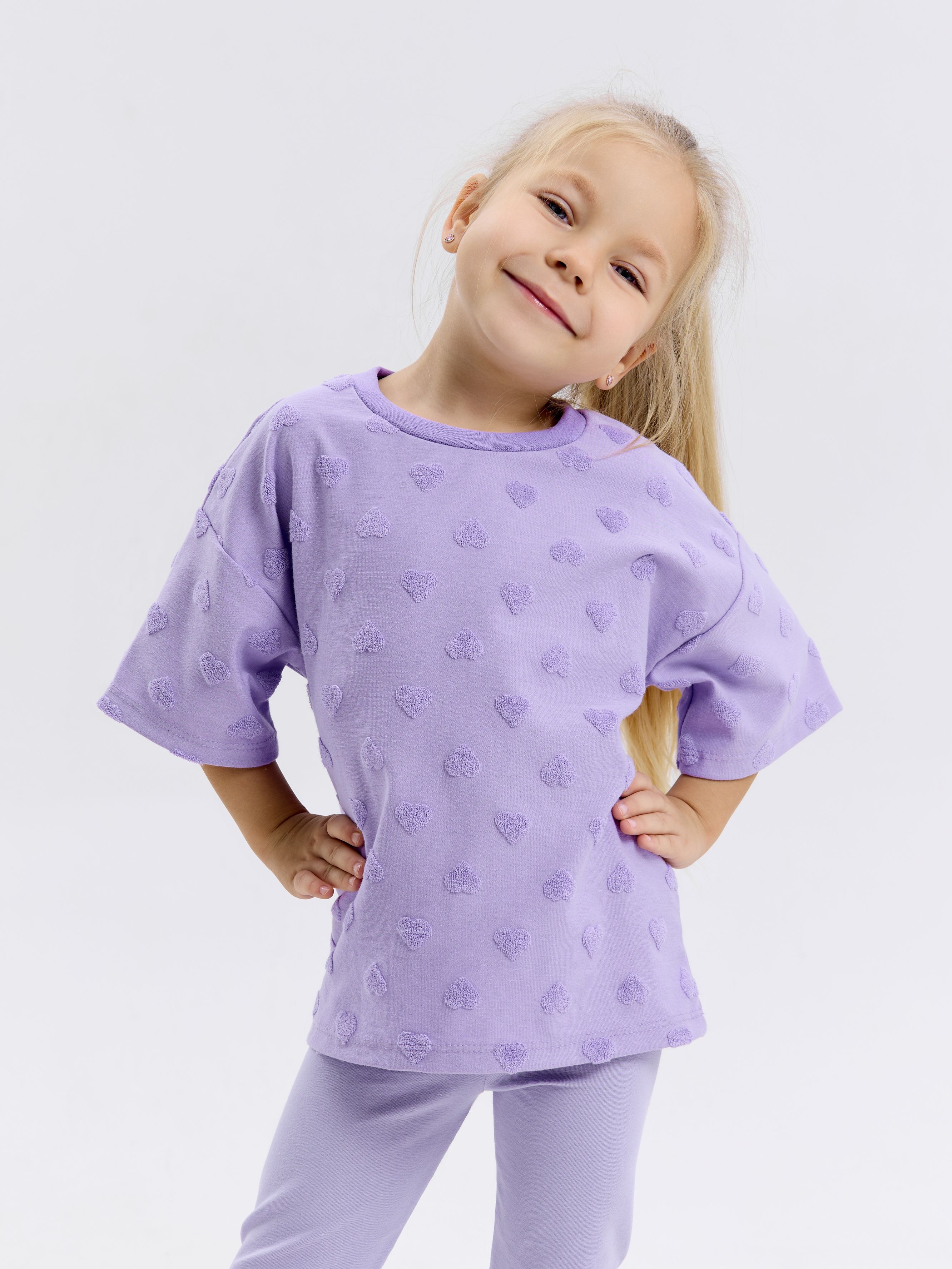 Футболка и леггинсы LEVA костюм_Томми_сиреневый - фото 11