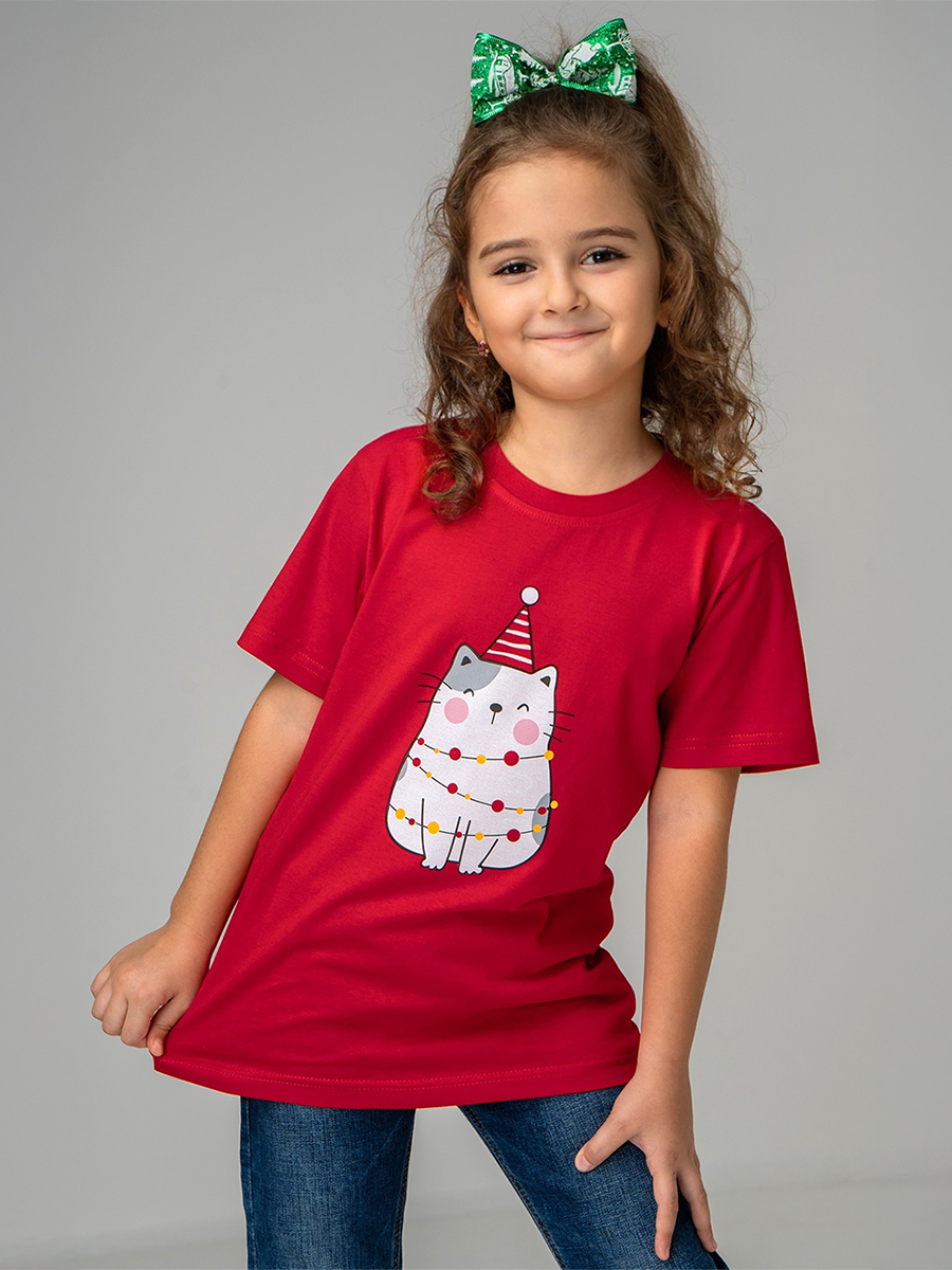 Футболка HappyFox HF55011Mкот.нг.ярко.красный - фото 6