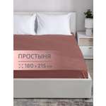 Простыня BRAVO поплин терракот 180 x 215 см 1 шт.