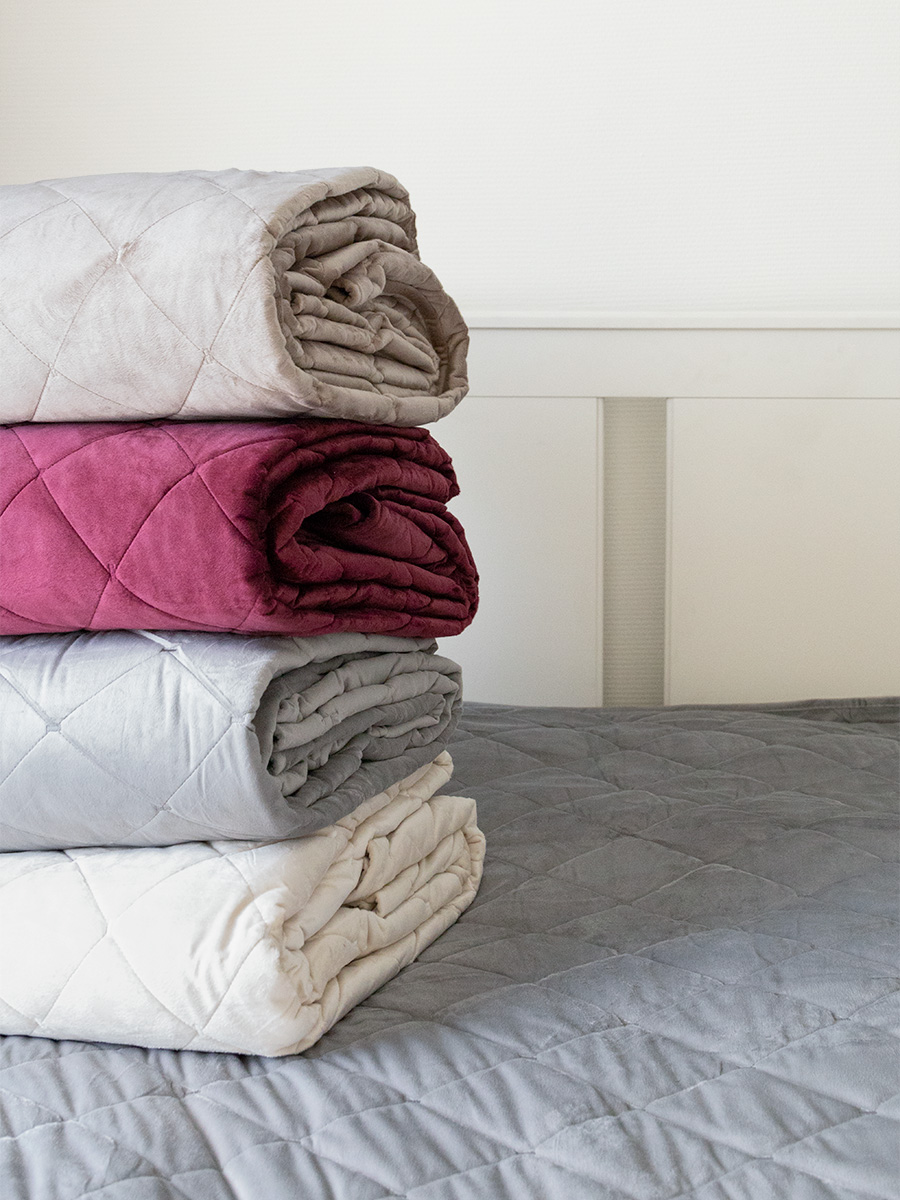 Покрывало DeNASTIA 240 x 240 см велюр - фото 11