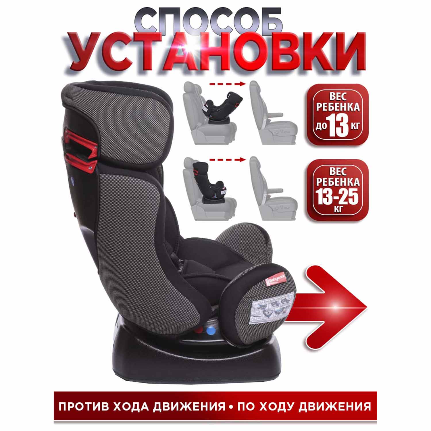 Автокресло BabyCare Nika 0+/1/2 (0-25 кг) - фото 8