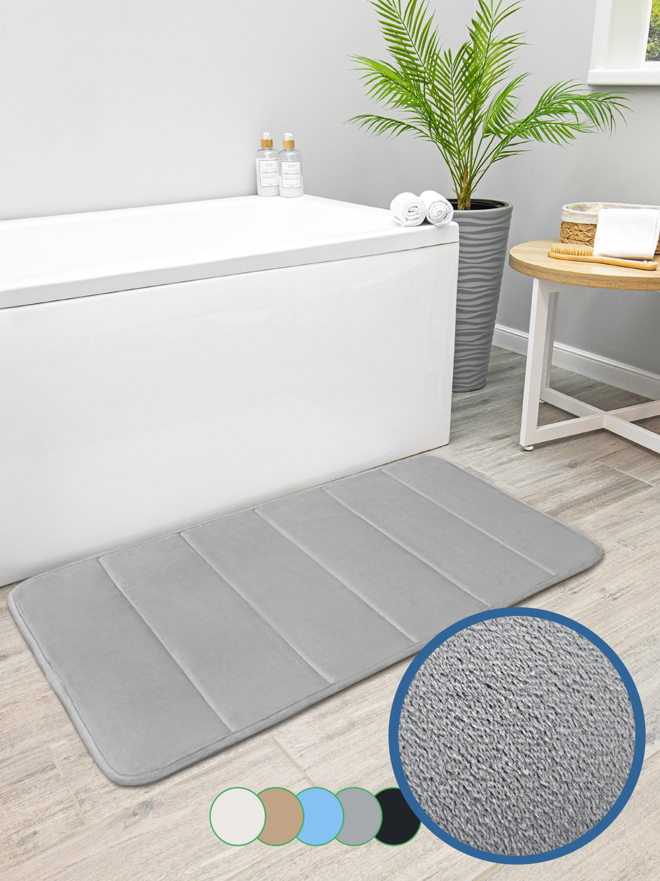 Коврик для ванной VILINA Велюр 50 x 80 см 1 шт. - фото 9