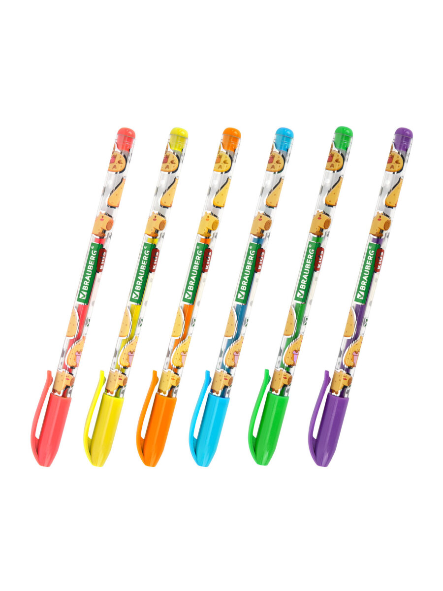 Ручка гелевая Brauberg 6 шт. - фото 4