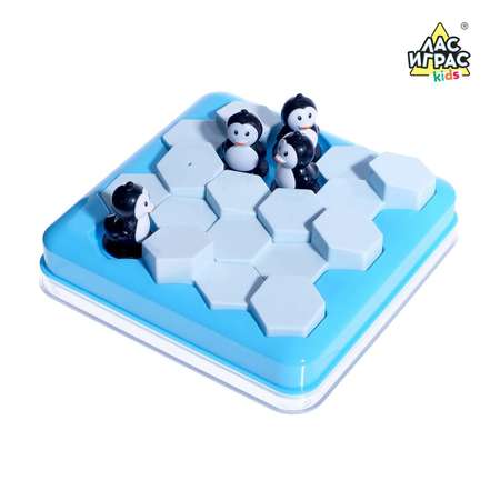 Игра настольная Лас Играс на логику Полярная вечеринка Пингвины 60 заданий