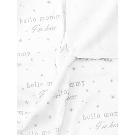Пелёнка Mjolk Солнце-Луна/Grey/Hello Mommy трикотаж 80х80 см 3 шт.