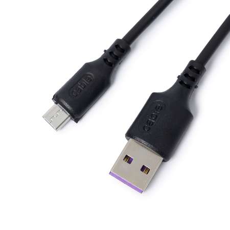 USB кабель ё MicroUSB 1м Черный