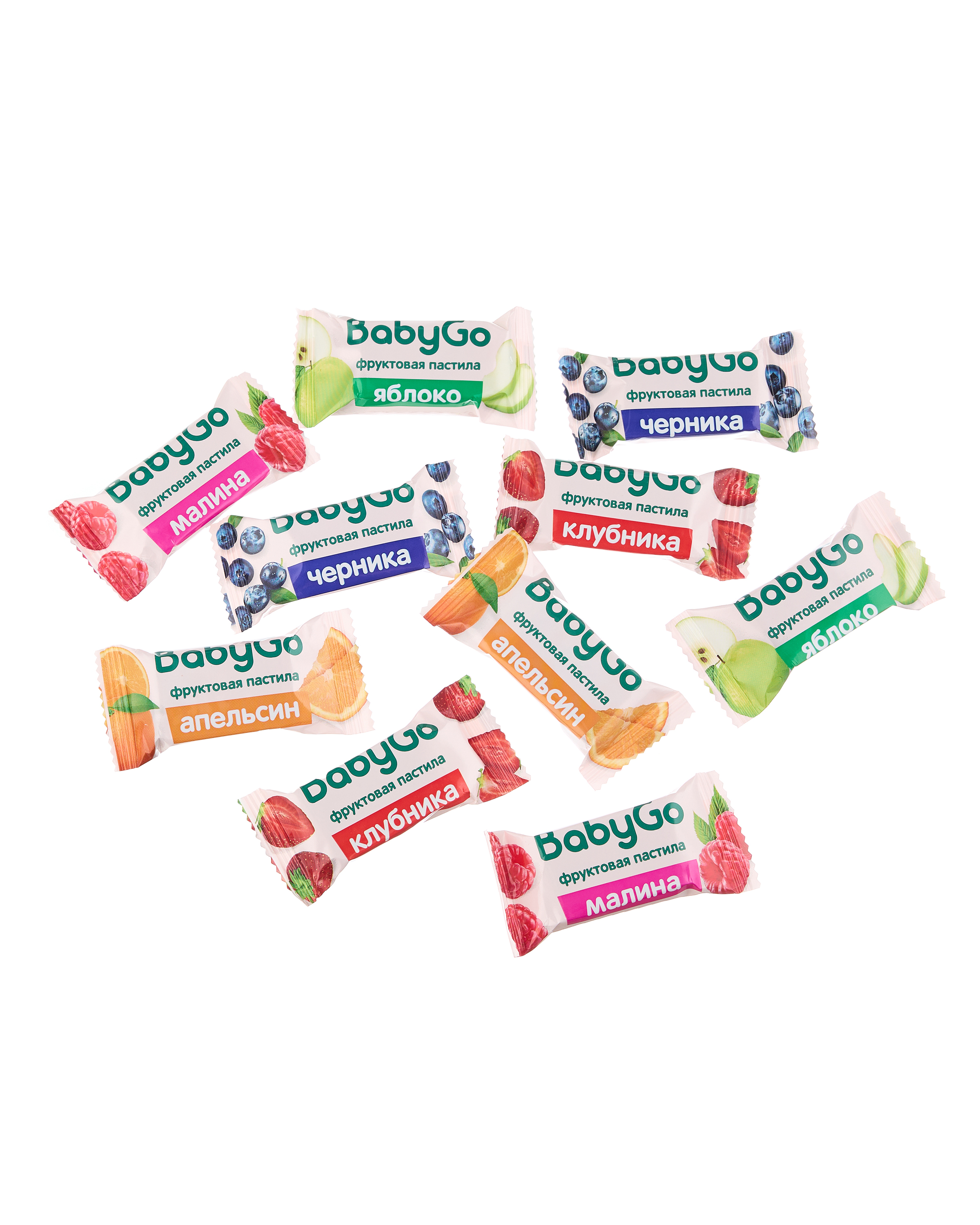 Фруктовые кусочки BabyGo Яблоко-клубника-черника-малина-апельсин с 12 мес 200 г - фото 6