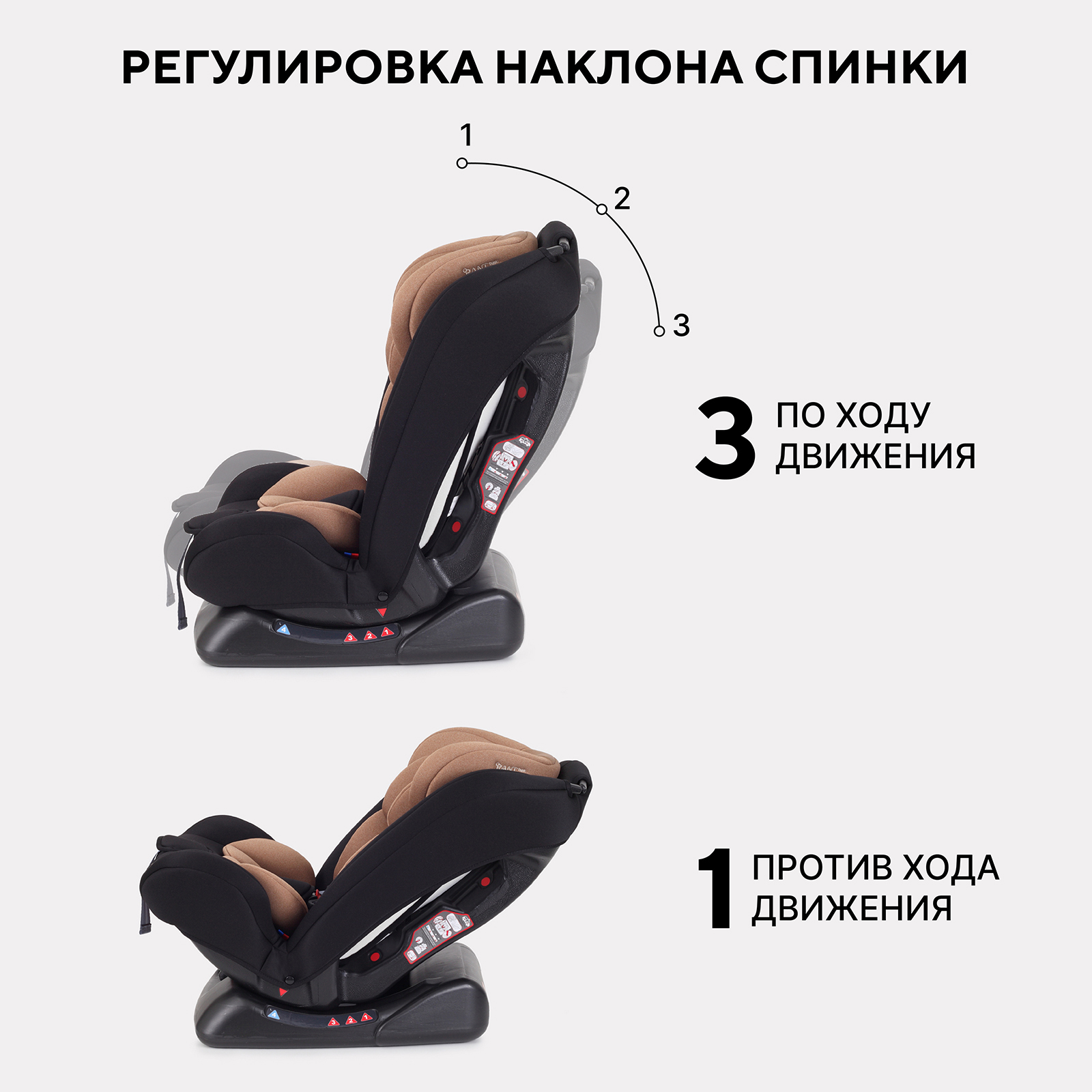 Автокресло Rant Basic Unity 0+/1/2/3 (0-36 кг) бежевый - фото 7